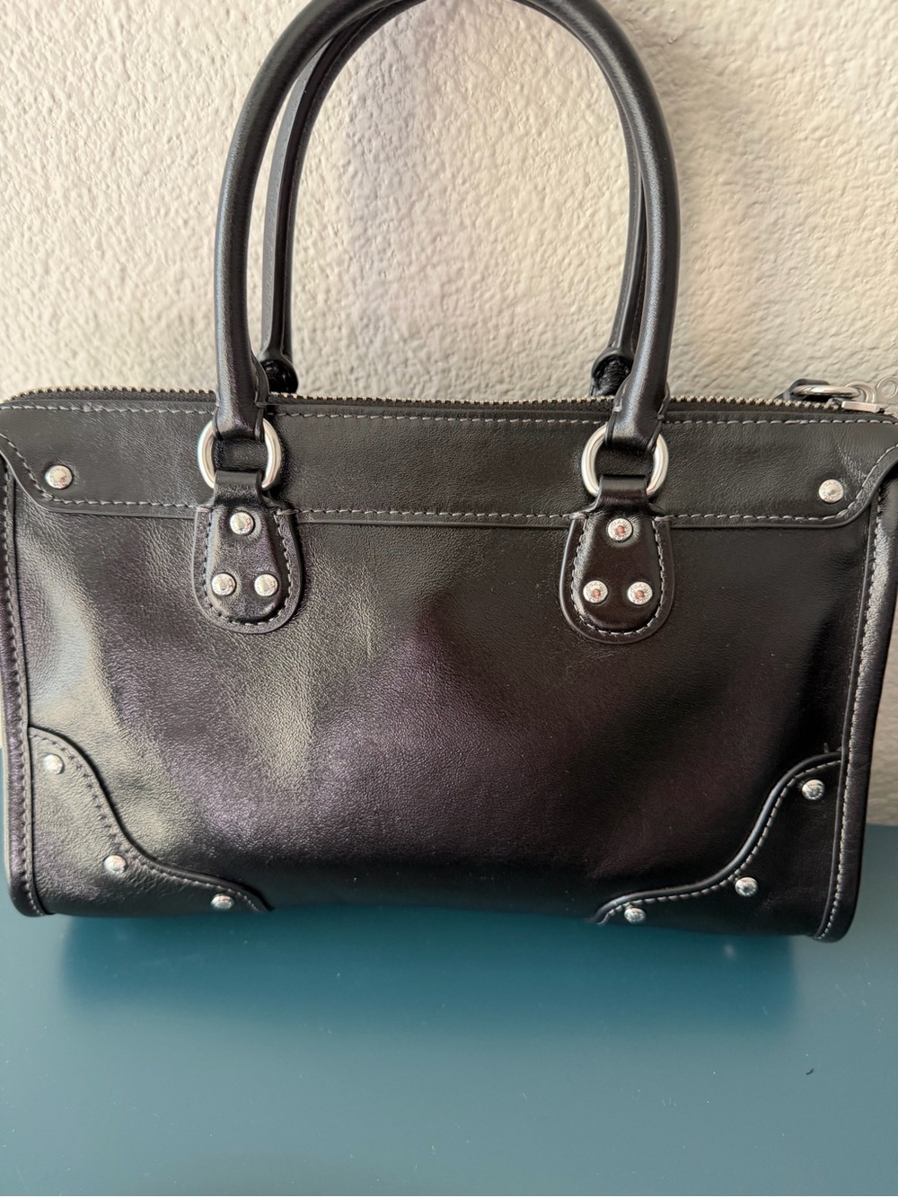 Coach Black Rhyder 24 Satchel with Removable Straps - Picture 2 of 11